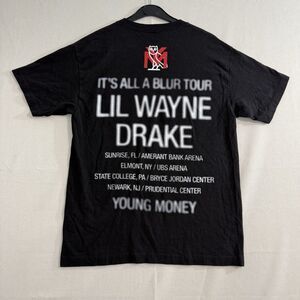 Drake x Lil Wayne Its All A Blur Tour Concert T Shirt Mens Sz M Young Money OVO